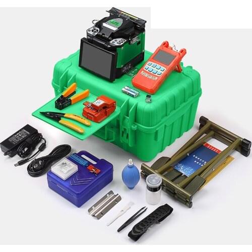 A-80S Green Automatic Fusion Splicer Machine Fiber Optic Fusion Splicer Fiber Optic Splicing Machine Optical Welding Machine