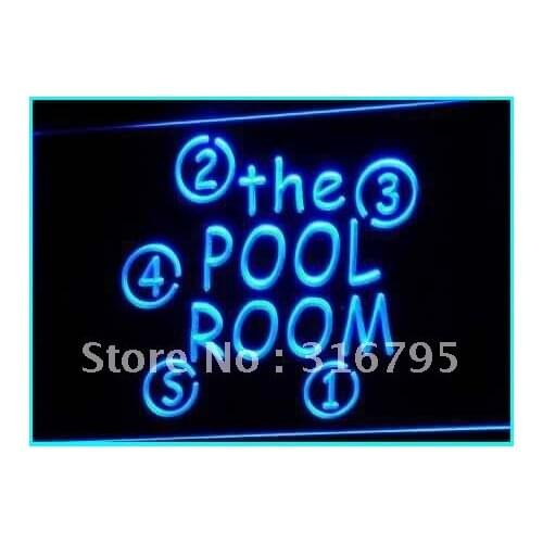I123 OPEN Pool Room Snooker Bar Pub Club Light Signss On/Off Switch 20+ Colors 5 Sizes