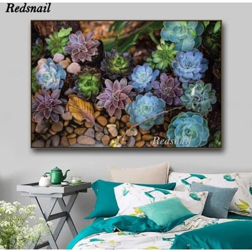 Green Plant DIY Diamond painting cross-stitch 5D Full Square/Round mosaic Diamonds Embroidery Succulent Flowers Wall Art EE895
