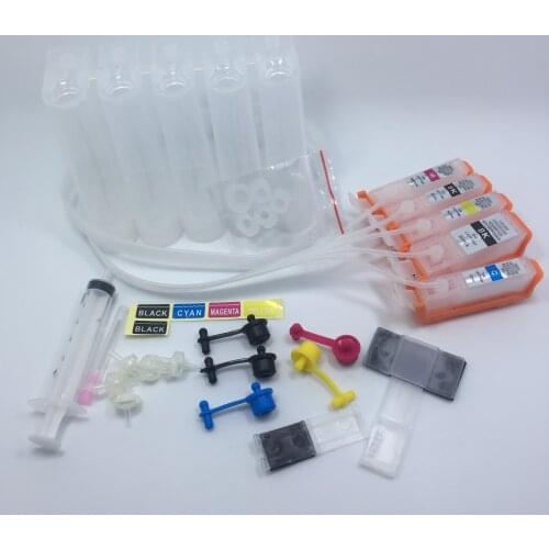 YOTAT CISS PGI-125 CLI-126 PGI125 ink cartridge for Canon PIXMA MX870 MX881 MX882 IP4810 IP4820 IP4910 printer