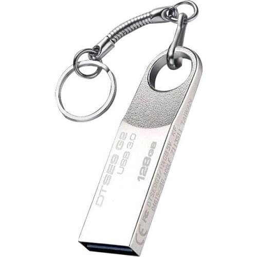 Custom LOGO Metal Fast USB 3.0 Memory flash stick pen drive with Key Chain