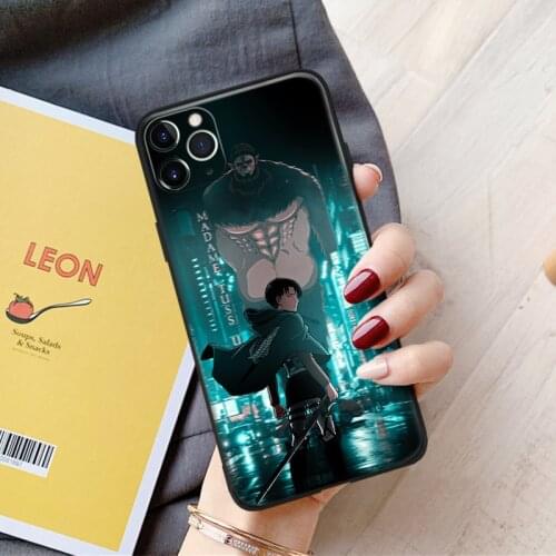 Levi Ackerman Shingeki no Kyojin anime For iPhone se 6 6s 7 8 plus x xr xs 11 12 mini pro max soft silicone phone case cover