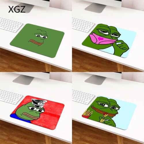 XGZ Funny Frog Desk Escritorio Cute Mouse Pad Mousepad Gaming Accessories Small Mouse Pad 29x25cm pc gamer complete cheap