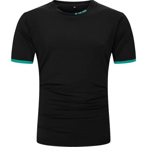 New Summer Mens T Shirt Men Short Sleeve Mens Shirts Sport Wear Solid T-shirt Fashion Tops Mens Clothing Shirts for Men