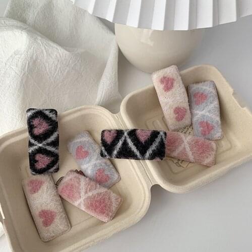 Plush Hair Pins For Girls Hair Clips For Hair Kids Hairpins Toddlers Children Hair Wear Hair Styling Tools Barrettes New Year