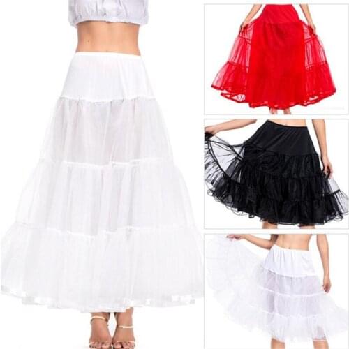 Drop Shipping 65cm/100cm New Skirt Tutu Wedding Petticoat Crinoline Underskirt Short Bridal Slips