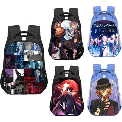 Anime Bungou Stray Dogs Backpack Boys girls Schoolbag man Laptop Rucksack Travel Bag Teenage Bookbags Children School Bags