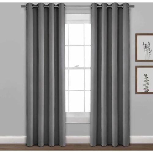 Modern Blackout Curtains for Living Room Bedroom Curtains for Window Treatment Drapes Solid Blackout Curtains Finished Blinds