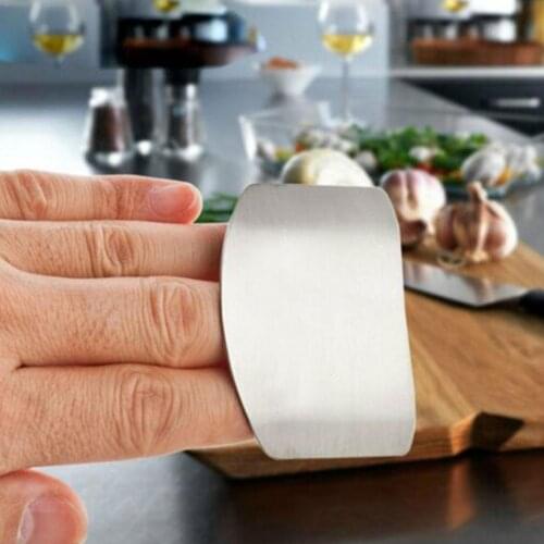 Stainless Steel Multi Function Vegetable Cutting Hand Gadgets Protector Guard Kitchen Finger P4G0