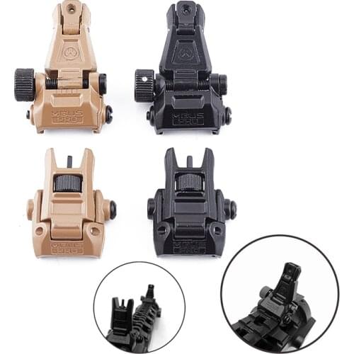 Tactical Metal PRO Sight Flip-Up Front&Rear Sight for M4 AR15 20mm RIS/RAS Rail