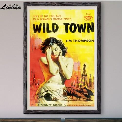 V215 1957 Wild Town! Vintage Classic Movie Print Silk Poster Home Deco Wall Art Gift