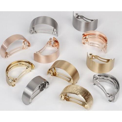 Retro Hair Clips Headdress Hairpins Metal Curved Spring Clip Hair Claws Headband For Elegant Women Girl Hair Headwear