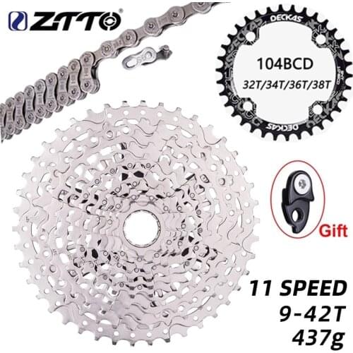 ZTTO MTB 11 Speed 9-42T Cassette XD Sprocket Lightweight 9-42 Steel Cassette 11s compatible 11 speed MTB Bike GX M7000 M6000 k7