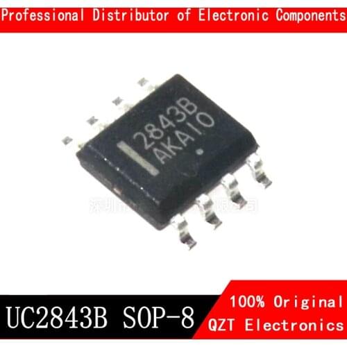 10pcs/lot UC2843 2843B UC2843B UC2843BD1R2G SOP8 new original In Stock