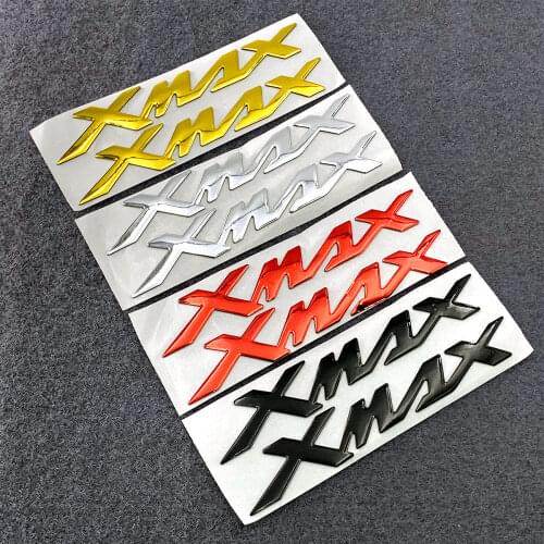 2Pcs 3D Resin Gel Emblem Fender Tank Pad Logo Decal Stickers For Yamaha X-MAX XMAX 125 250 400 Motorcycle Decoration