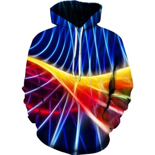 New 3D Printing Geometric Pattern Clothing Hooded Sweatshirt Fashion Women Men Sleeve Pullover Hoodie Kids Teenager Sweatshirt