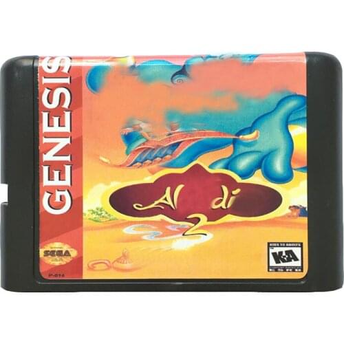 Aladd card Cartridge Newest For 16 bit Game Card For Sega Mega Drive for Genesis System
