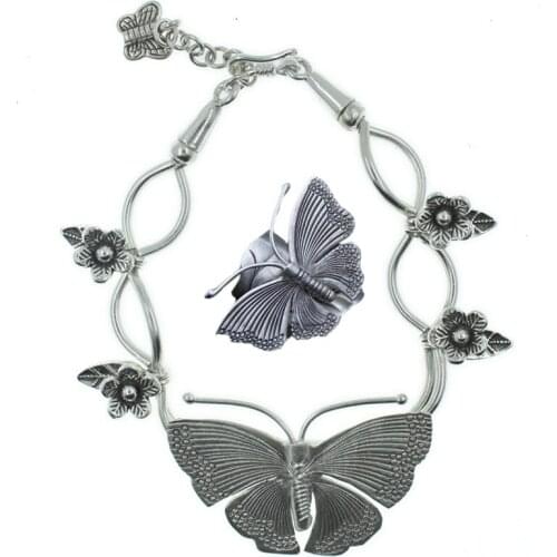 Design Thai style manual hand string s990 fine silver silver butterfly bracelet sent girlfriend retro personality