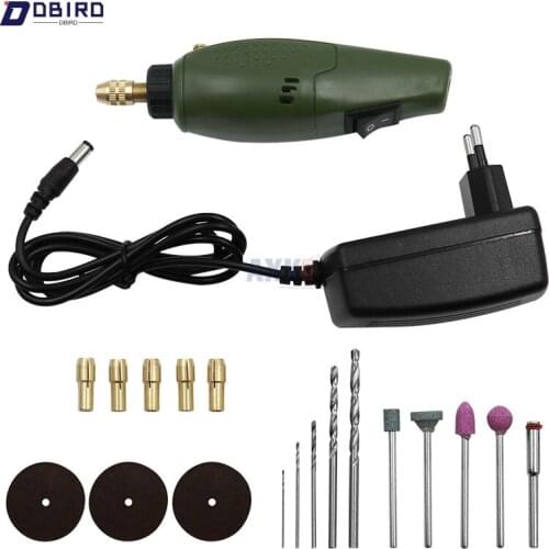Super Mini Electric Grinding Set 12V DC Drill Grinder Tool for Milling Polishing Drilling Cutting Engraving DBIRD