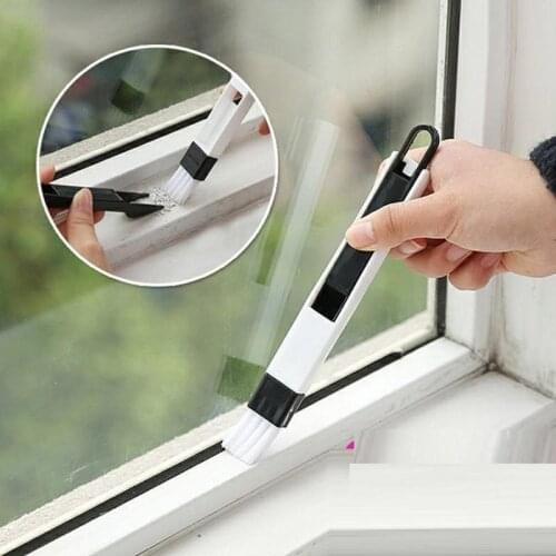 Multi-purpose Gap Brush Kitchen Bathroom Door And Window Groove Cleaning Brush With Dustpan Gap Brush Household Cleaning Tool