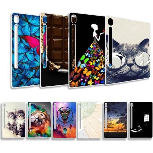 Soft Painted Case for Samsung Galaxy Tab S6 T860 T865 10.5 2019 10.5" Case Coque Fashion Silicone Cartoon Pattern Tablet Cover