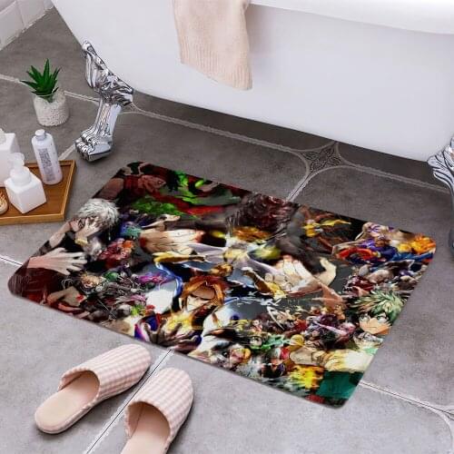 My hero academia Cheaper Anti-slip Modern Area Rugs Living Room Balcony Bathroom Printed Carpet Doormat Hallway Bath Mat