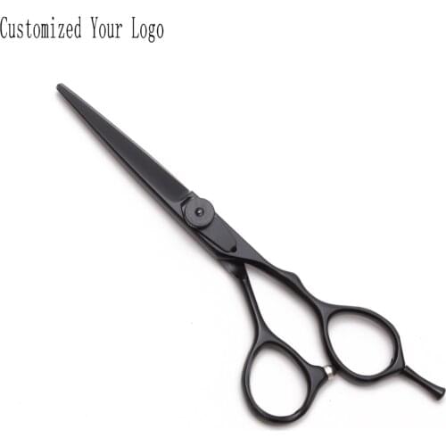 6" 17.5cm Titanium Engraving Logo Hairdressing Scissors Salon Cutting Shears Thinning Scissors Professional Hair Scissors C9015