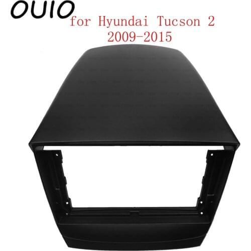 OUIO 9 inch car dashboard Double Din DVD frame decoration kit dashboard panel suitable for Hyundai Tucson 2 2009-2015 frame