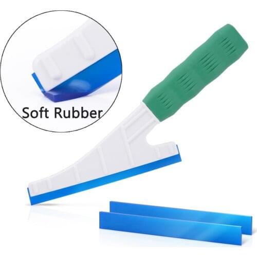 EHDIS Window Glass Tint Rubber Blade Squeegee Car Vinyl Wrapping Film Sticker Remover Tool Windshield Water Wiper Clean Scraper