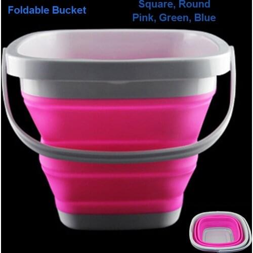 5L Silicone Folding Bucket,Clean Storage Barrels, Save Space Bucket Collapsible for travelling Outdoor Camping Fishing Supplies