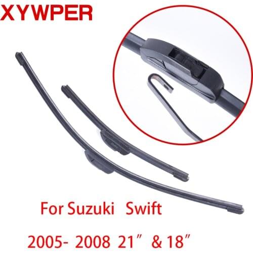 XYWPER Wiper Blades for Suzuki Swift 2005 2006 2007-2008 21"&18"Car AccessoriesSoft Rubber car windscreen wipers
