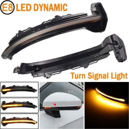 LED Dynamic Car Blinker Side Mirror Marker Turn Signal Lights Lamp Accessories For AUDI TT TTS TTRS MK3 FV 8S R8 4S 2016-2020