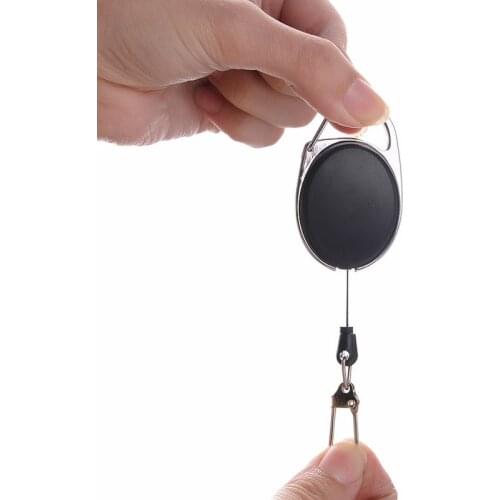 Telescopic Anti-Theft Anti-Lost Elastic Buckle Key Hanging Key Ring Hanging Telescopic Keychain