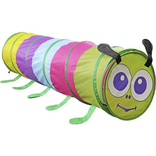 Creative Indoor Outdoor Kids Tent Toys Crawling Tunnel Children Toy Tube Baby Play Crawling Games Animal Caterpillar Crawling