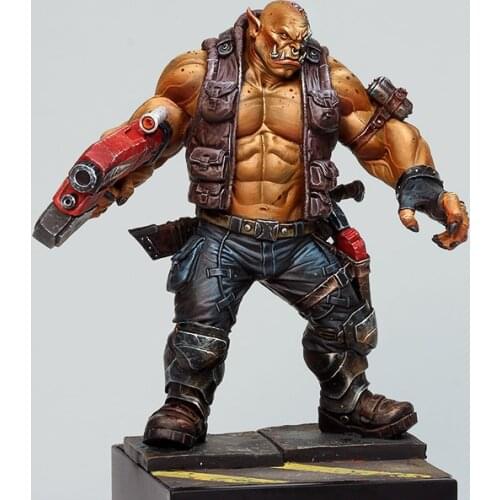 Unassambled 1/24 ancient warrior man stand Resin figure miniature model kits Unpainted