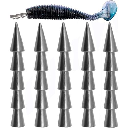 5pcs/lot Tungsten Fishing Sinker 0.3g-3.1g Insert Fishing Weights Sinkers Nail Sinker Wacky Soft Worm Fishing Accessories
