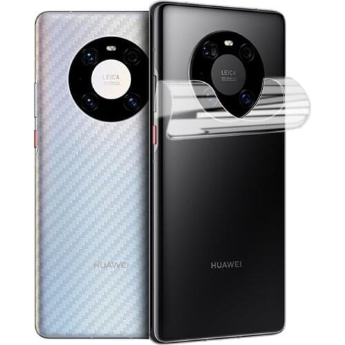 Back Carbon Fiber Screen Protector For Huawei P30 P40 Pro P20 P50 P Smart Z 2019 Mate 20 Honor 10 Lite 9 9X 8X Protective Film