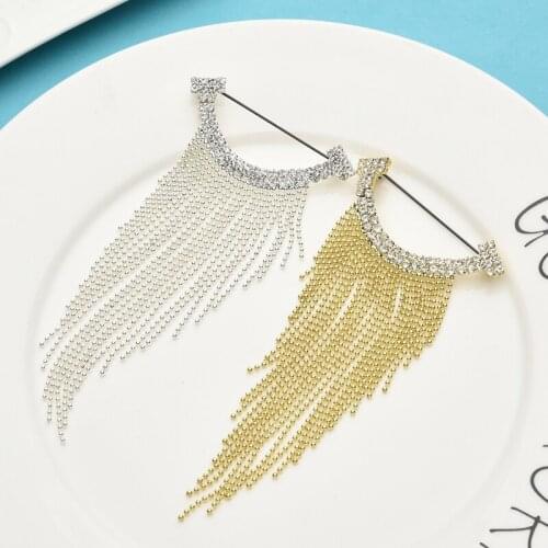 Wuli&baby Smiling Mouth Tassel Brooches For Women New Year Beauty Flower Weddings Party Office Jewelry Brooch Pins Gifts
