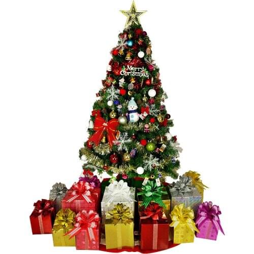1.5/1.8/2.1m Christmas tree small artificial sisal snow landscape building Christmas Crafts New Year decoration tree