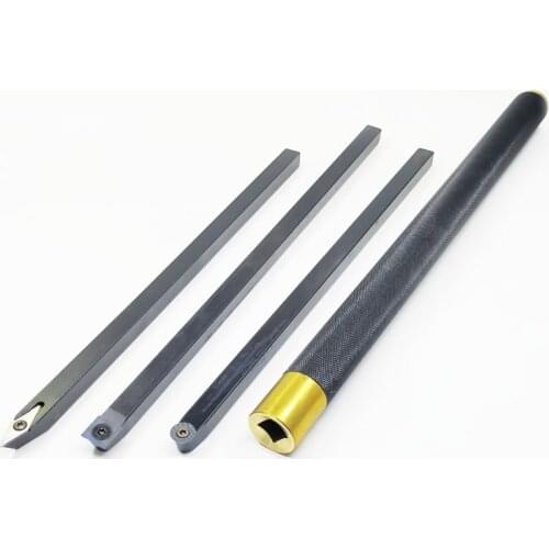 12X12mm Lengthened Square Cutter Bar Aluminum Alloy Brass Handle Woodworking Lathe Turning Tool
