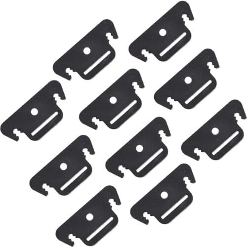 10 Pcs Ultralight Guyline Camping Tent Awning Guy Line Rope Tensioners Black