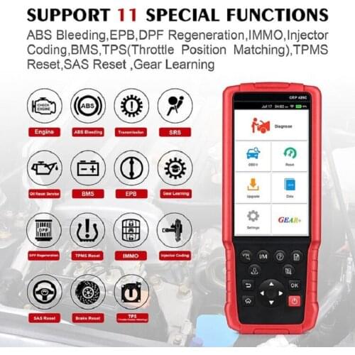 2021 L.AUNCH X431 CRP429C car diagnostic CRP 429C Multi-language OBD2 Code Reader / ABS/ Airbag/ AT + 11 Powerful Reset Function