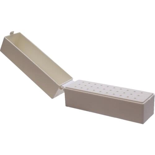 30 Holes Nail Drill Bits Holder Storage Box Container Manicure Cutters Display Nail Display Rack Nail Art Tool Accessories