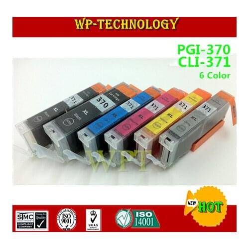 6 color compatible Ink cartridge suit for PGI-370 CLI-371 ,suit for Canon PIXUS MG5730 MG6930 MG7730F MG7730 . with GY