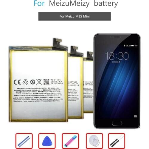 BT15 BT68 2870mAh Battery For Meizu M3 M3S S / M3S mini M3Smini Y685Q M688Q M688C M688M M688U Phone+ Free Tools