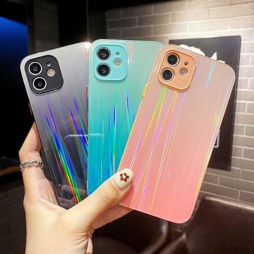 PINZHENG Mobile Phone Case For iPhone X XR XS 11 12 Pro Max Soft Glass Phone Protective Back Cover For 7 8 Plus SE 2020 Cases
