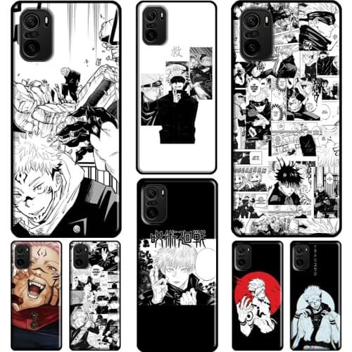 Satoru Gojo Ryomen Sukuna Jujutsu Kaisen For Xiaomi Redmi Note 10 Pro 7 8 9 8T 9S Phone Case For Redmi 9 9A 9C 9T K40 6A 7A 8A