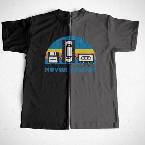 COOLMIND 100% cotton short sleeve funny never forget printmen T shirt cool loose men tshirt o-neck t-shirt men tee shirts tops