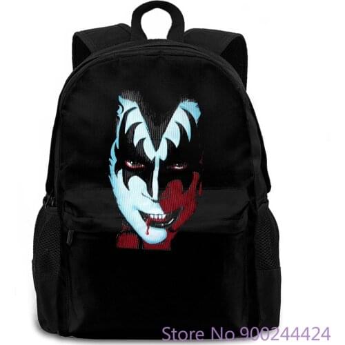 GENE SIMMONS KISS DEMON BLOOD NEW METAL GLAM ROCK BAND EVIL women men backpack laptop travel school adult student