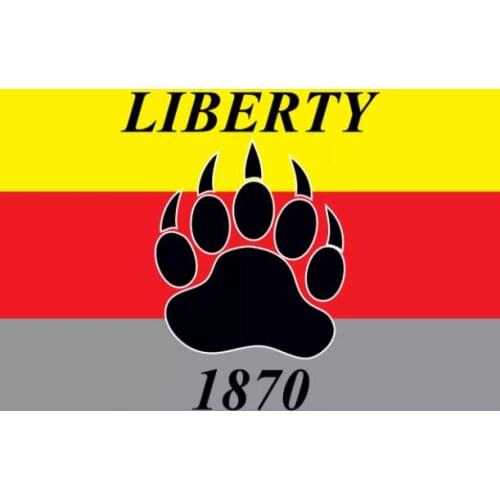 3x5ft liberty flag with Grizzly bear banners